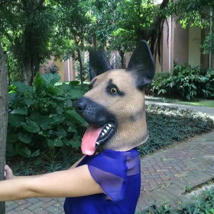 Halloween German Shepherd Latex Dog Mask by HitMyNeed