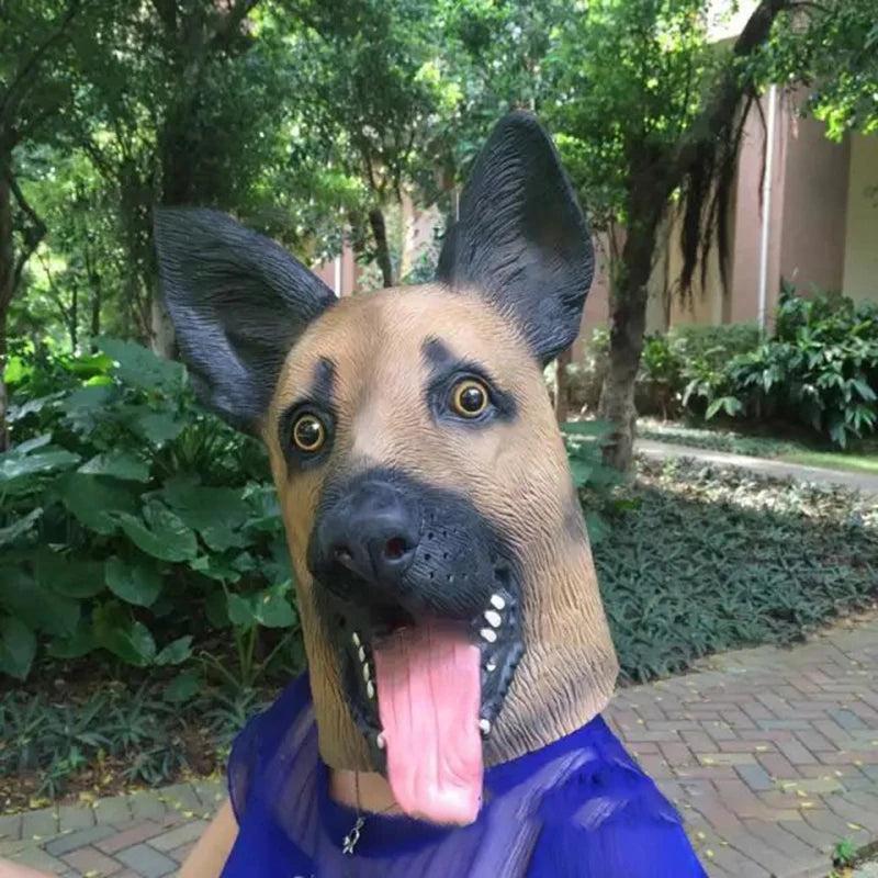 Halloween German Shepherd Latex Dog Mask by HitMyNeed