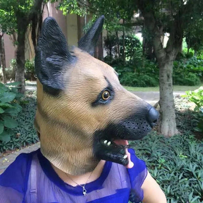 Halloween German Shepherd Latex Dog Mask by HitMyNeed