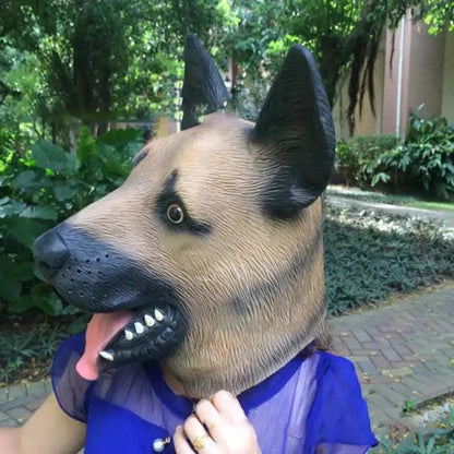 Halloween German Shepherd Latex Dog Mask by HitMyNeed