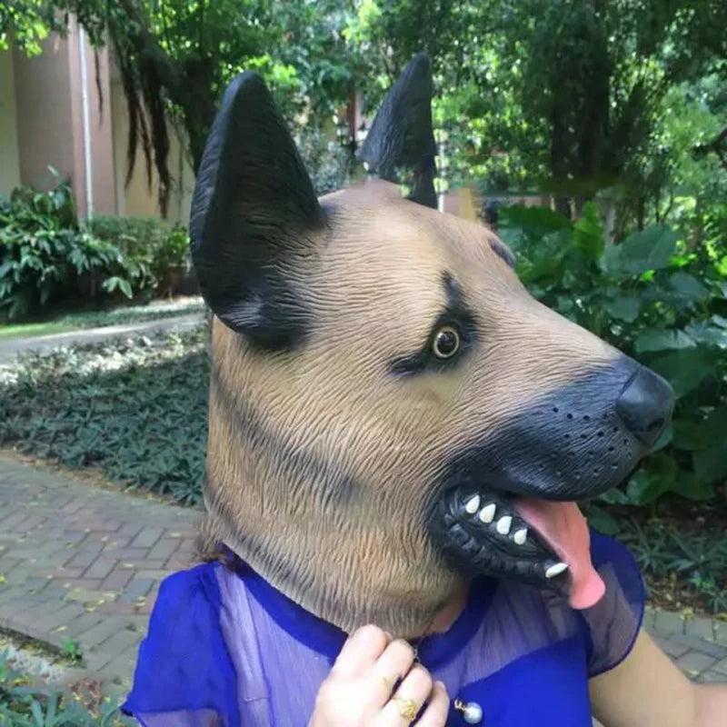 Halloween German Shepherd Latex Dog Mask by HitMyNeed