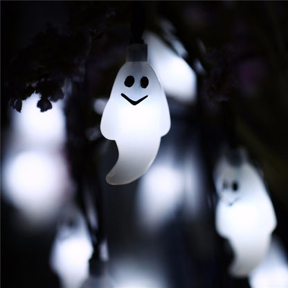 Halloween Ghost Solar String Lights, 30 LED Outdoor by HitMyNeed