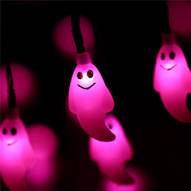 Halloween Ghost Solar String Lights, 30 LED Outdoor by HitMyNeed