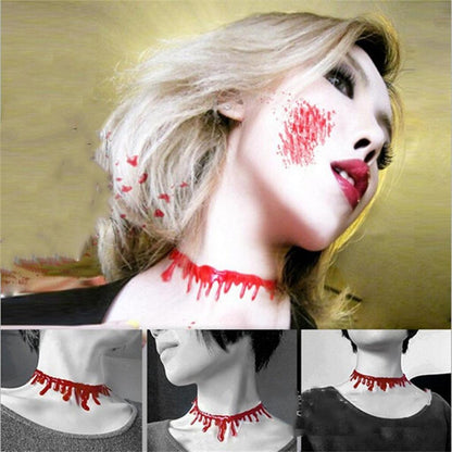 Halloween Gothic Blood Drip Choker Necklace by HitMyNeed