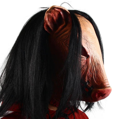 Halloween Horror Pig Head Latex Mask for Adults by HitMyNeed