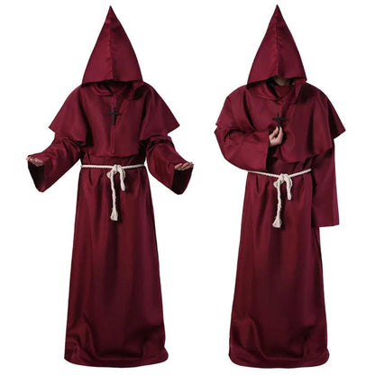 Halloween Medieval Priest & Wizard Robe Cloak Costume 77 xxl by HitMyNeed