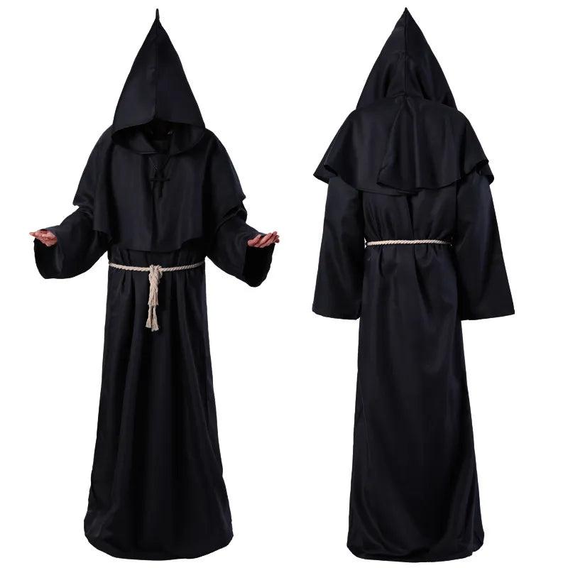 Halloween Medieval Priest & Wizard Robe Cloak Costume by HitMyNeed
