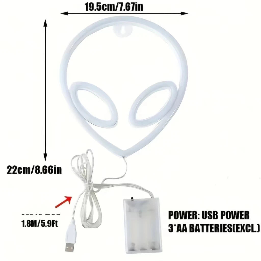 Halloween Neon Lights USB or Battery Indoor Decor by HitMyNeed