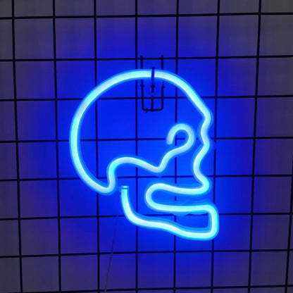 Halloween Neon Lights USB or Battery Indoor Decor skull-blue by HitMyNeed
