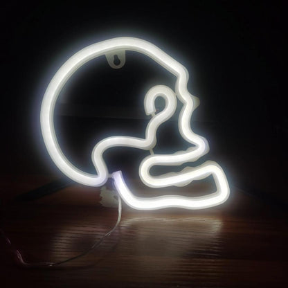 Halloween Neon Lights USB or Battery Indoor Decor skull-white by HitMyNeed