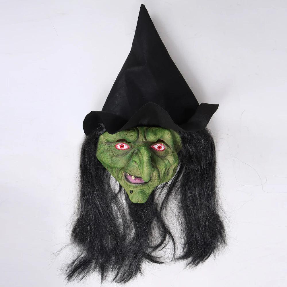 Halloween Old Witch Latex Mask with Hat by HitMyNeed