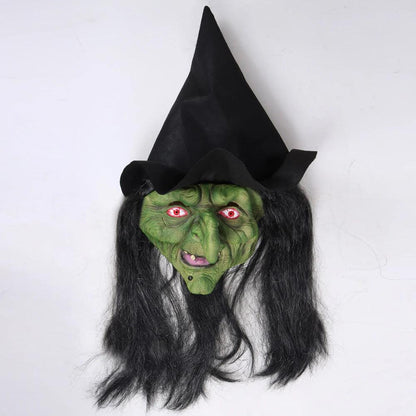 Halloween Old Witch Latex Mask with Hat by HitMyNeed