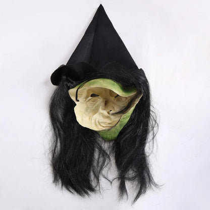 Halloween Old Witch Latex Mask with Hat by HitMyNeed