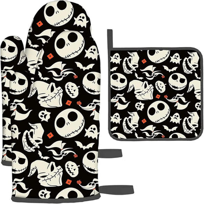 Halloween Oven Mitts and Pot Holder Set halloween-01 by HitMyNeed