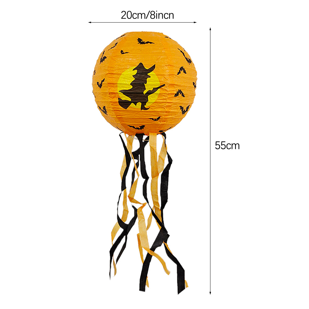 Halloween Paper Lantern with Streamers, 20 x 55 cm d by HitMyNeed