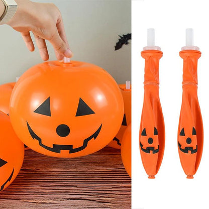 Halloween Pumpkin Balloons Set of 5 - 12 Inch Latex by HitMyNeed