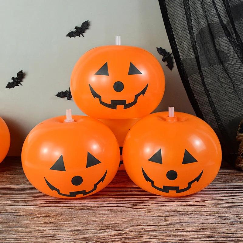 Halloween Pumpkin Balloons Set of 5 - 12 Inch Latex by HitMyNeed