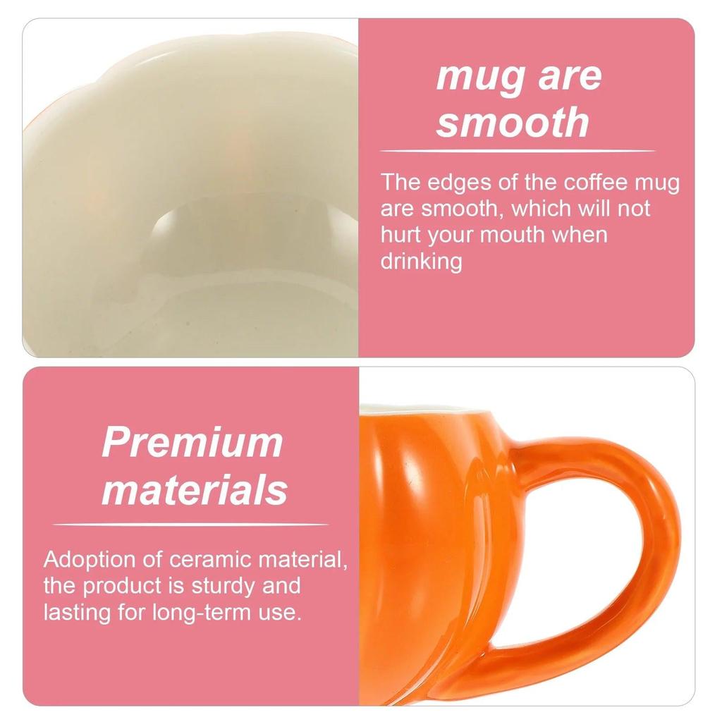 Halloween Pumpkin Coffee Mug 400ml Ceramic by HitMyNeed