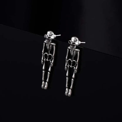 Halloween Skeleton Dangle Earrings for Women by HitMyNeed