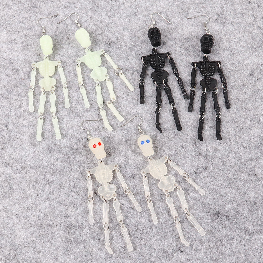 Halloween Skeleton Drop Earrings for Costumes by HitMyNeed