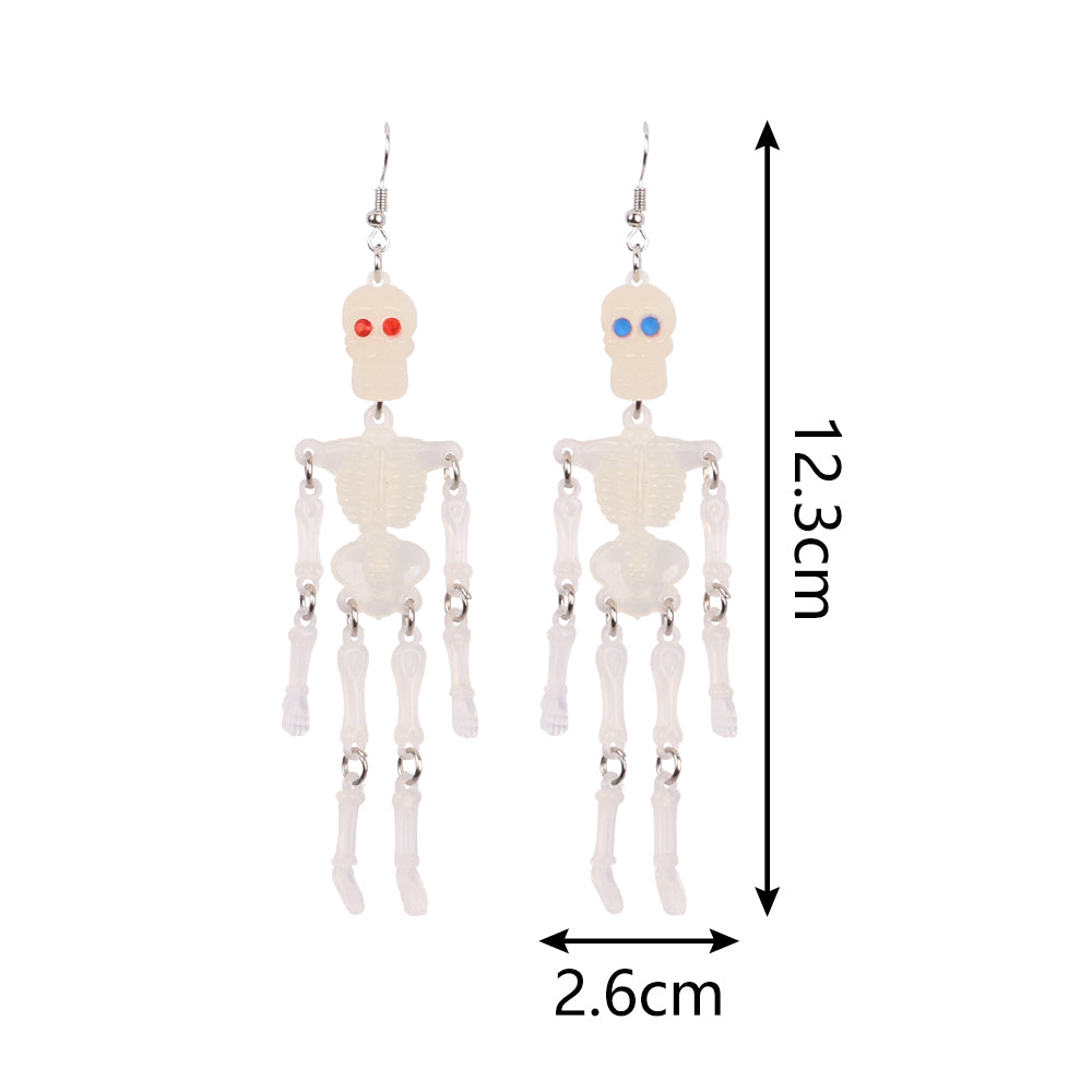 Halloween Skeleton Drop Earrings for Costumes by HitMyNeed