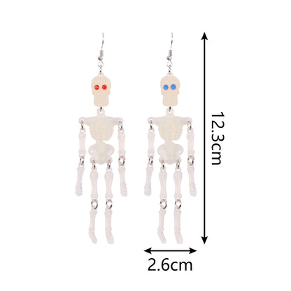 Halloween Skeleton Drop Earrings for Costumes by HitMyNeed