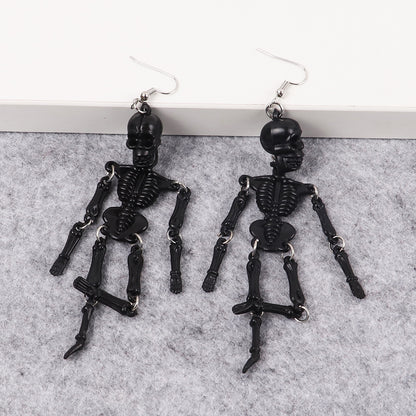 Halloween Skeleton Drop Earrings for Costumes by HitMyNeed