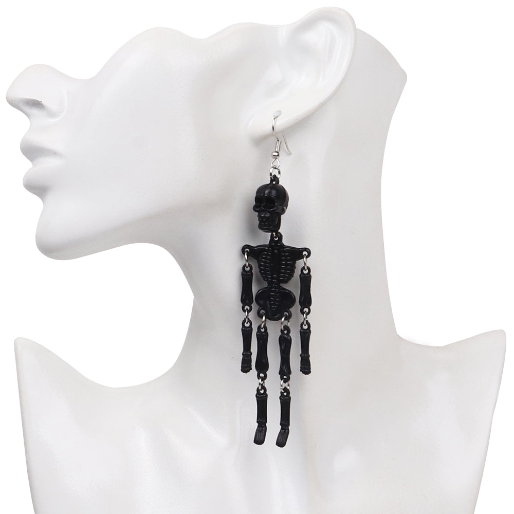 Halloween Skeleton Drop Earrings for Costumes by HitMyNeed