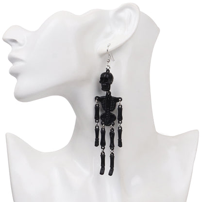 Halloween Skeleton Drop Earrings for Costumes by HitMyNeed