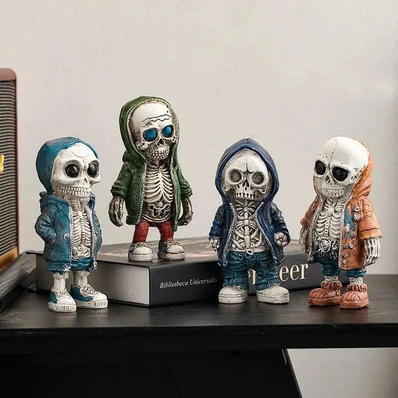 Halloween Skull Resin Statues Horror Room Decor by HitMyNeed
