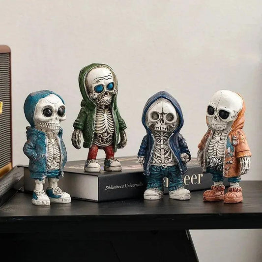Halloween Skull Resin Statues Horror Room Decor by HitMyNeed