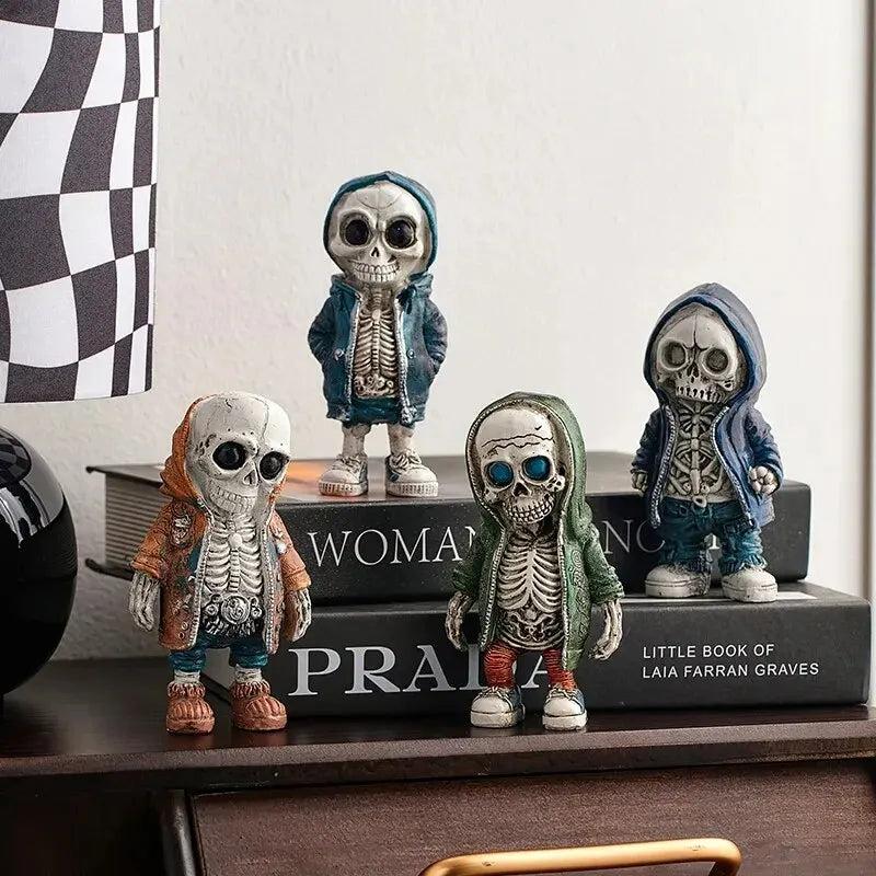 Halloween Skull Resin Statues Horror Room Decor by HitMyNeed
