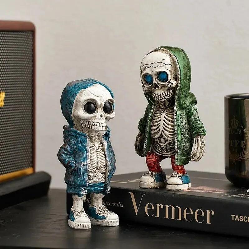 Halloween Skull Resin Statues Horror Room Decor by HitMyNeed