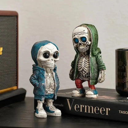 Halloween Skull Resin Statues Horror Room Decor by HitMyNeed