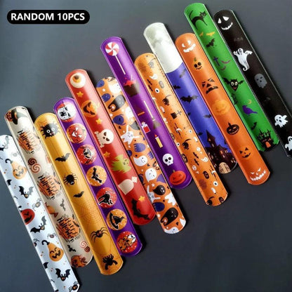 Halloween Slap Bands Set of 10 set-1-10pcs by HitMyNeed