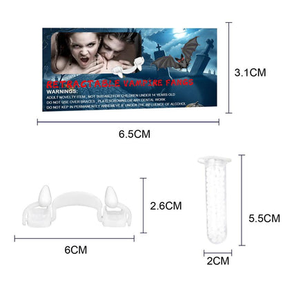 Halloween Vampire Dentures with Soft Silicone Fangs by HitMyNeed