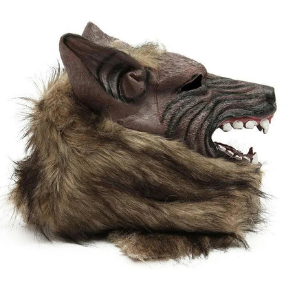 Halloween Werewolf Mask with Latex Gloves Set by HitMyNeed