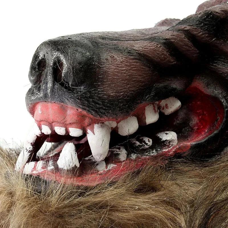 Halloween Werewolf Mask with Latex Gloves Set by HitMyNeed