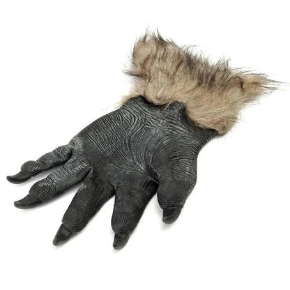 Halloween Werewolf Mask with Latex Gloves Set by HitMyNeed