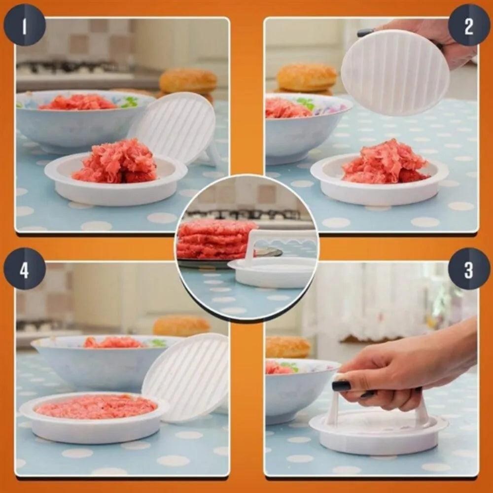 Hamburger Patty Press Mould - Food-Grade Plastic by HitMyNeed