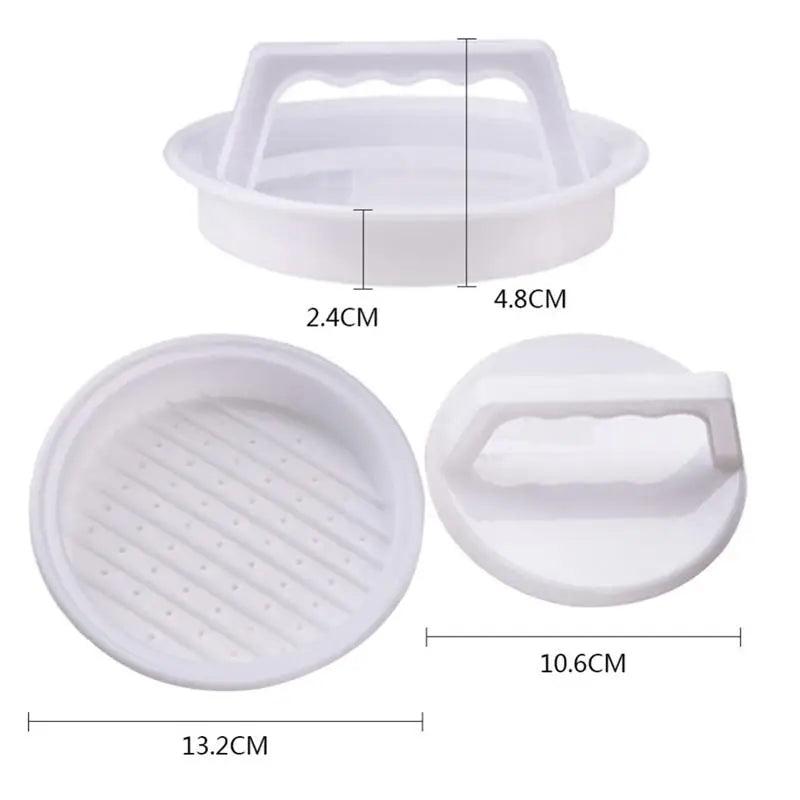 Hamburger Patty Press Mould - Food-Grade Plastic by HitMyNeed