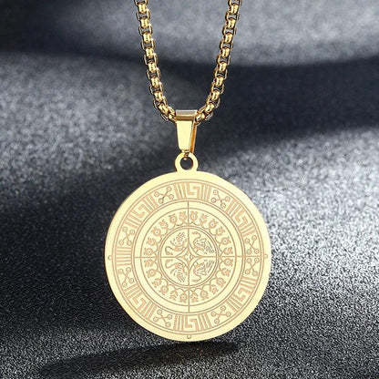 Hamsa Hand of Fatima Stainless Steel Pendant Necklace 10 silver by HitMyNeed