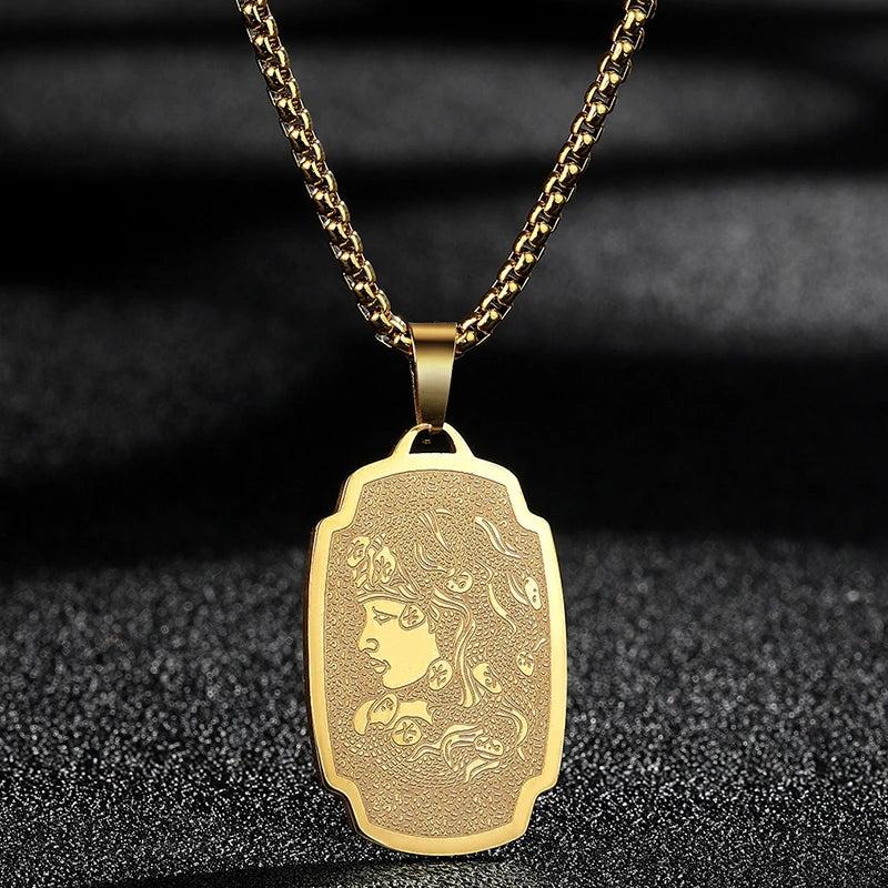 Hamsa Hand of Fatima Stainless Steel Pendant Necklace 12 silver by HitMyNeed