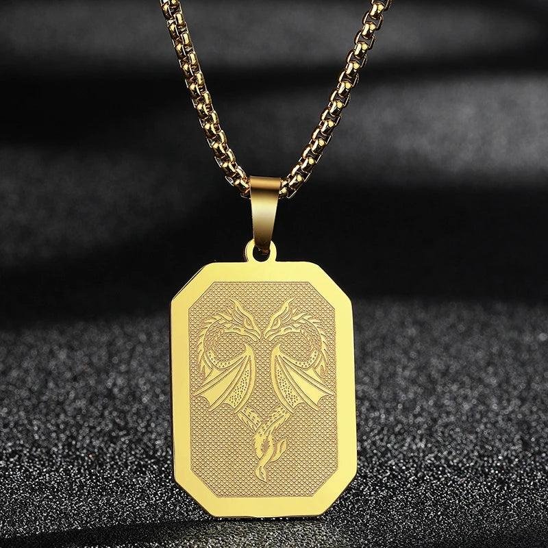 Hamsa Hand of Fatima Stainless Steel Pendant Necklace 15 silver by HitMyNeed