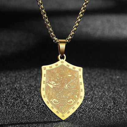 Hamsa Hand of Fatima Stainless Steel Pendant Necklace 20 silver by HitMyNeed
