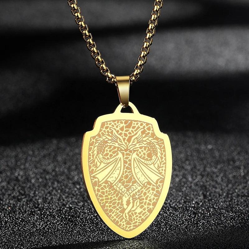 Hamsa Hand of Fatima Stainless Steel Pendant Necklace 24 silver by HitMyNeed
