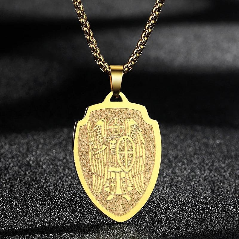 Hamsa Hand of Fatima Stainless Steel Pendant Necklace 26 silver by HitMyNeed
