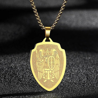 Hamsa Hand of Fatima Stainless Steel Pendant Necklace 26 silver by HitMyNeed