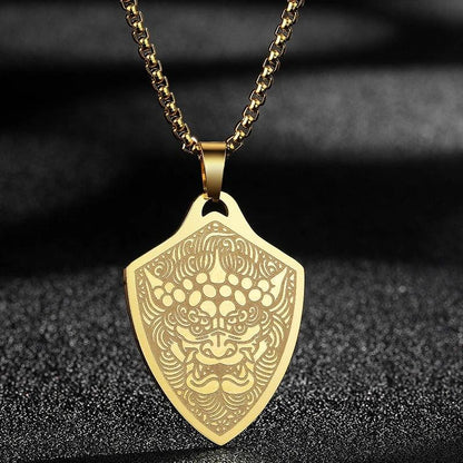 Hamsa Hand of Fatima Stainless Steel Pendant Necklace 29 silver by HitMyNeed