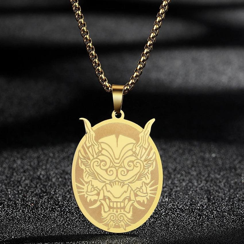 Hamsa Hand of Fatima Stainless Steel Pendant Necklace 31 silver by HitMyNeed